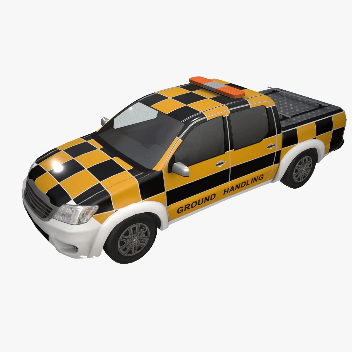 Airport Ground Handling Car --432-- 3D Model .c4d .max .obj .3ds .fbx .stl .blend