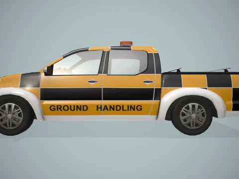 Airport Ground Handling Car --432-- 3D Model