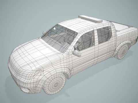 Airport Ground Handling Car --432-- 3D Model