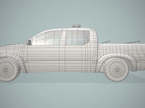 Airport Ground Handling Car --432-- 3D Model