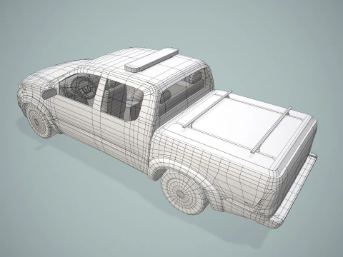 Airport Ground Handling Car --432-- 3D Model