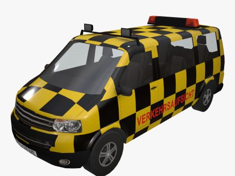 Airport Follow Me Car --433-- 3D Model