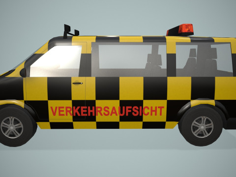 Airport Follow Me Car --433-- 3D Model