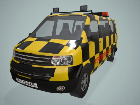 Volg mij-auto op de luchthaven --433-- 3D Model