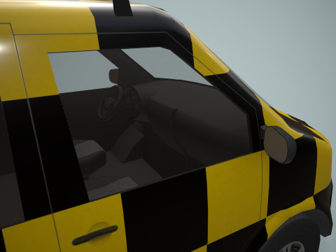 Airport Follow Me Car --433-- 3D Model