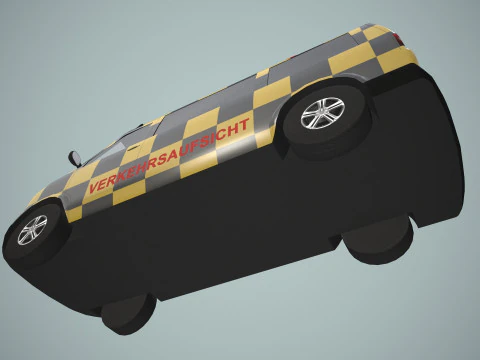 Volg mij-auto op de luchthaven --433-- 3D Model