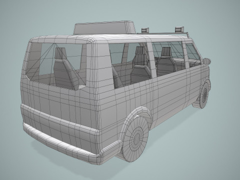 Airport Follow Me Car --433-- 3D Model