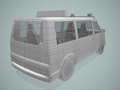 Volg mij-auto op de luchthaven --433-- 3D Model