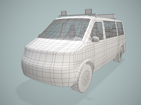 Airport Follow Me Car --433-- 3D Model