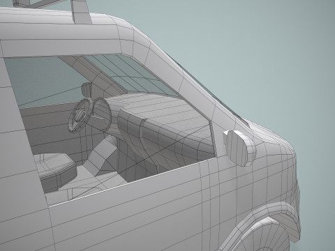 Airport Follow Me Car --433-- 3D Model