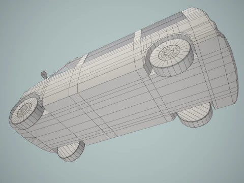 Volg mij-auto op de luchthaven --433-- 3D Model