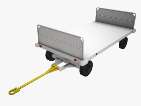 Airport Baggage Cart --434-- 3D Model