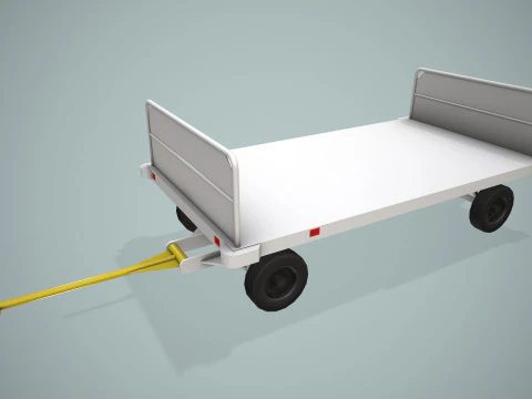 Carrello portabagagli per aeroporto --434-- Modello 3D