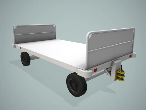 Carrello portabagagli per aeroporto --434-- Modello 3D