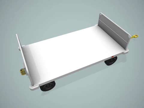 Carrello portabagagli per aeroporto --434-- Modello 3D