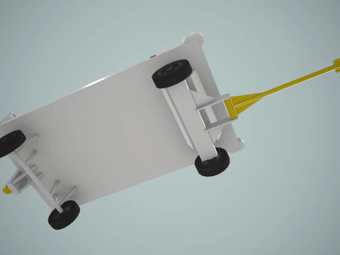 Carrello portabagagli per aeroporto --434-- Modello 3D