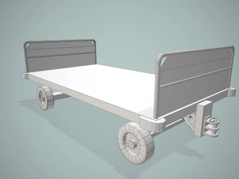 Carrello portabagagli per aeroporto --434-- Modello 3D