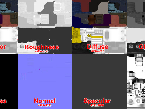 Kereta Bagasi Bandara Termuat --435-- Model 3D