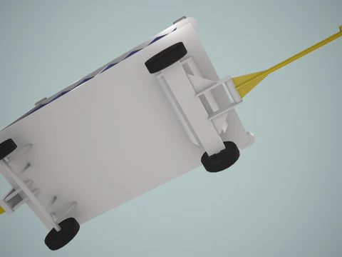 Airport Baggage Cart --438-- 3D Model