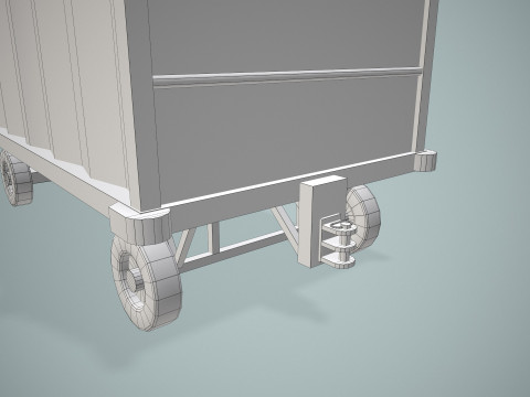 Carrinho de bagagem do aeroporto --438-- Modelo 3D