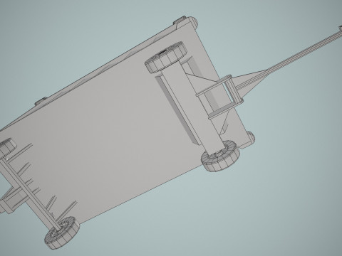 Carrinho de bagagem do aeroporto --438-- Modelo 3D