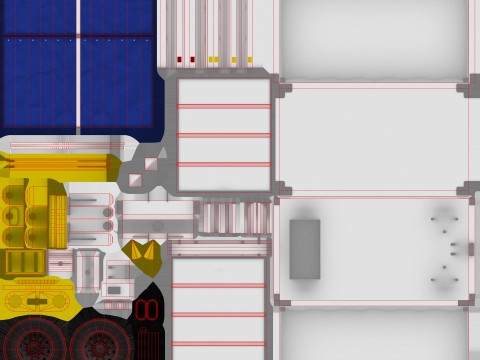 Carrinho de bagagem do aeroporto --438-- Modelo 3D