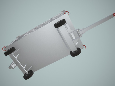 Kereta Bagasi Bandara --439-- Model 3D