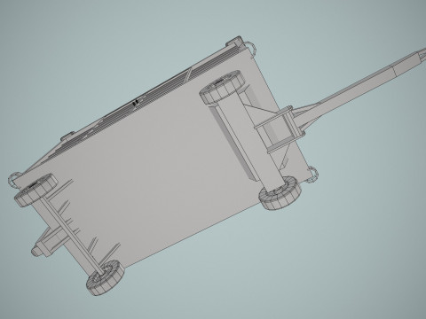 Kereta Bagasi Bandara --439-- Model 3D