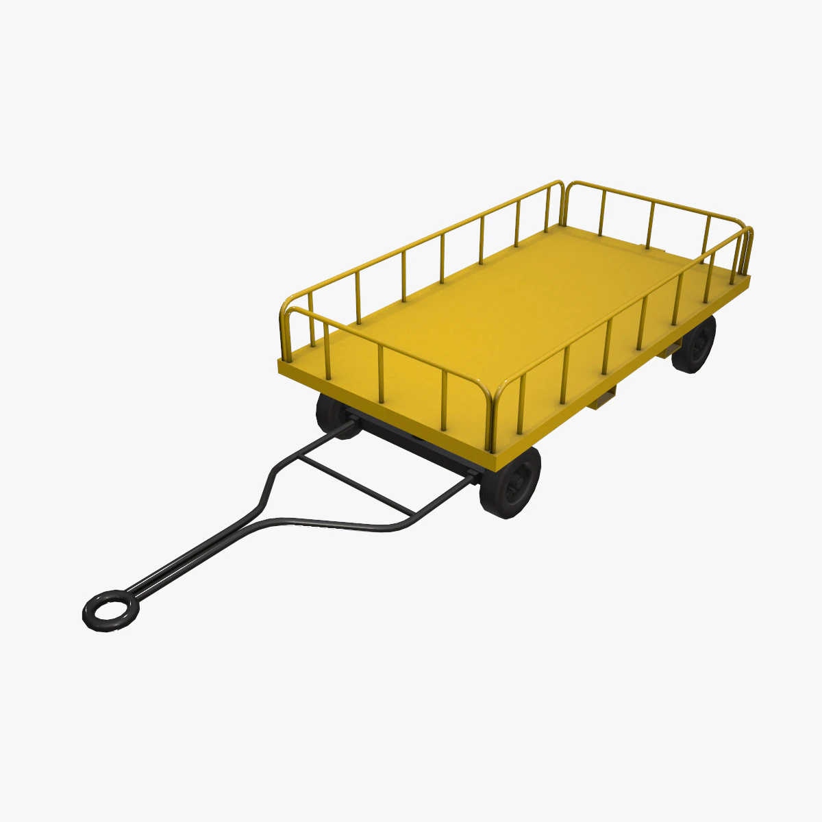 Carrello portabagagli aeroportuale --440-- Modello 3D .c4d .max .obj .3ds .fbx .stl .blend