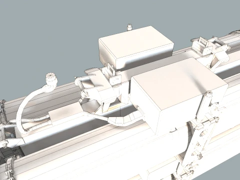 Missile Launcher BGM-71D TOW-2 X4 --81-- 3D Model