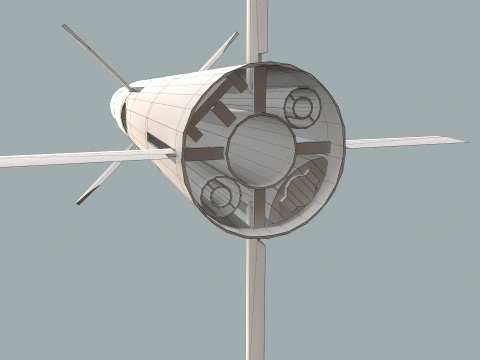 Missile Launcher BGM-71D TOW-2 X4 --81-- 3D Model