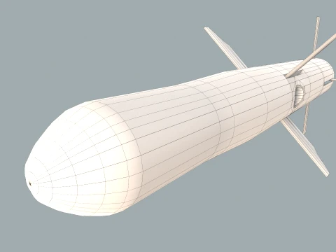 Missile Launcher BGM-71D TOW-2 X4 --81-- 3D Model