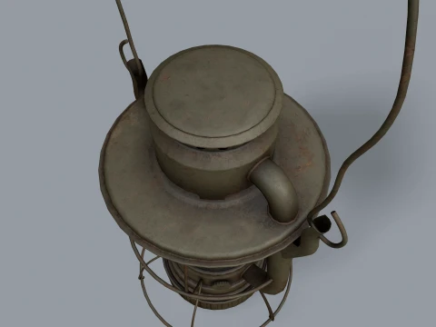 Old Kerosene Lantern --82-- 3D Model