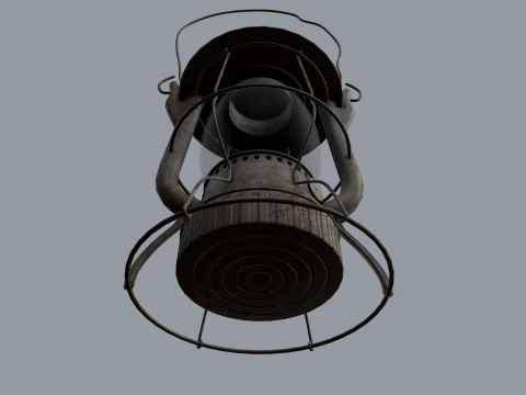 Old Kerosene Lantern --82-- 3D Model