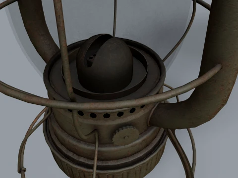 Old Kerosene Lantern --82-- 3D Model