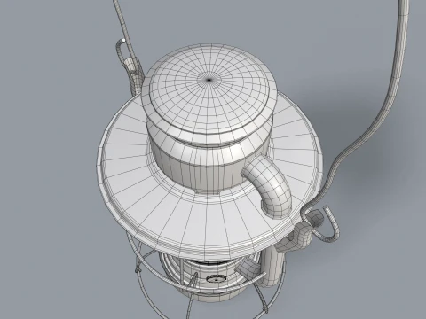 Old Kerosene Lantern --82-- 3D Model