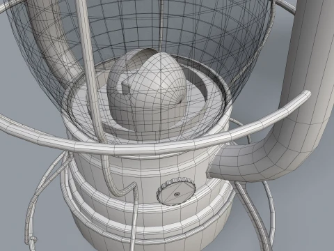 Old Kerosene Lantern --82-- 3D Model