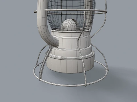 Old Kerosene Lantern --82-- 3D Model