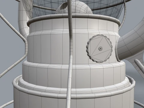 Old Kerosene Lantern --82-- 3D Model