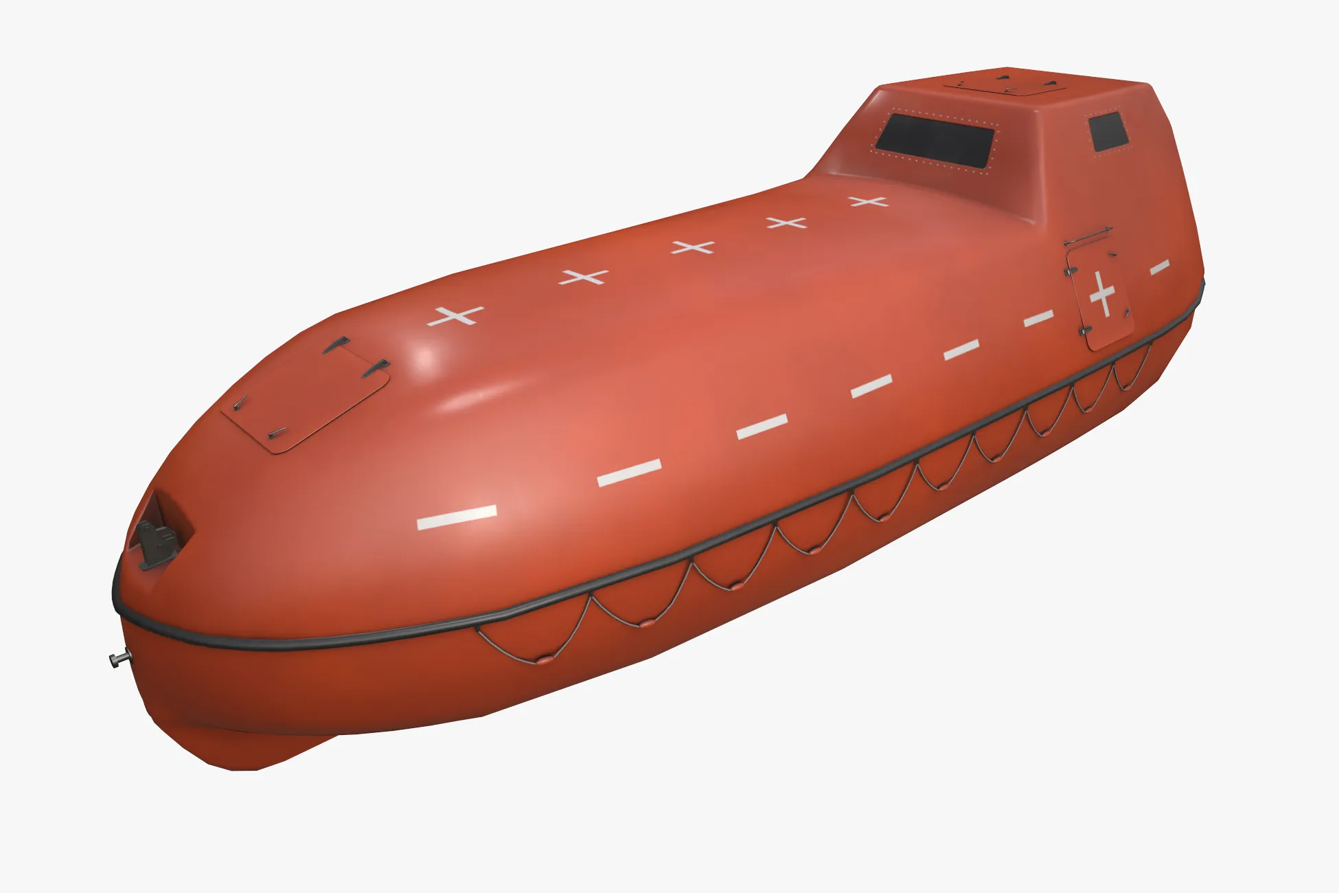Rescue Boat --83-- 3D Model .c4d .max .obj .3ds .fbx .stl .blend 