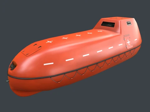 Rescue Boat --83-- 3D Model