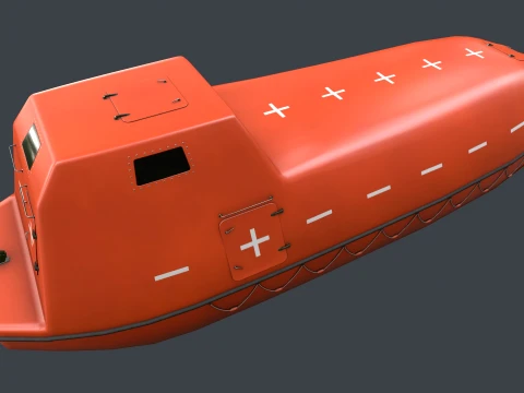 Rescue Boat --83-- 3D Model