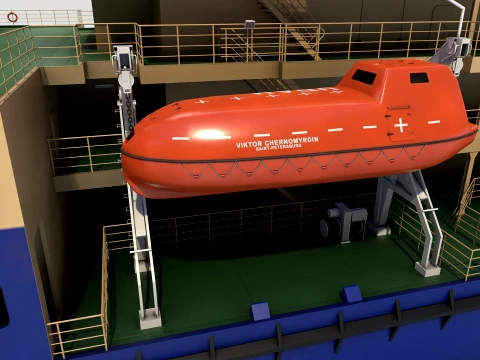 Rescue Boat --83-- 3D Model
