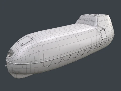 Rescue Boat --83-- 3D Model