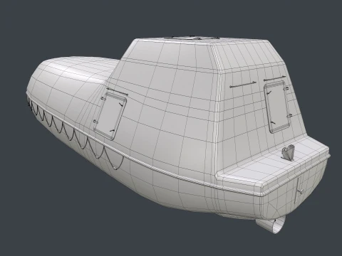 Rescue Boat --83-- 3D Model