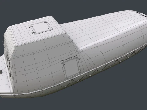 Rescue Boat --83-- 3D Model