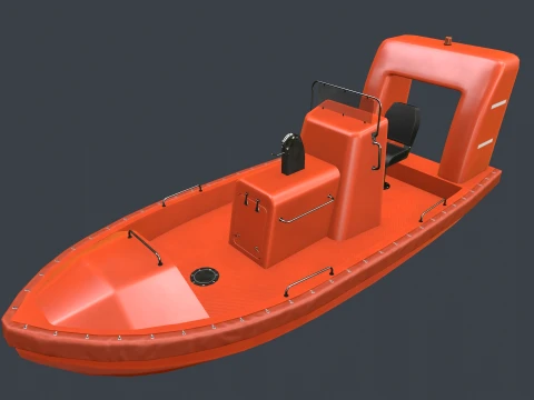 Rescue Boat --84-- 3D Model