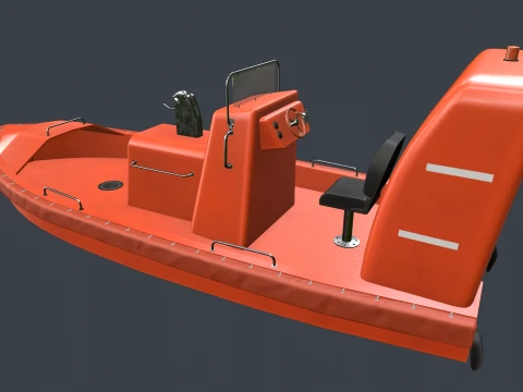 Rescue Boat --84-- 3D Model