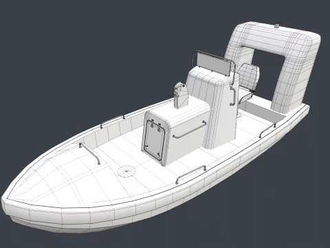 Rescue Boat --84-- 3D Model