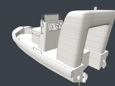 Rescue Boat --84-- 3D Model